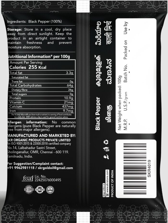 Black Pepper(Milagu) 50g - Image 2