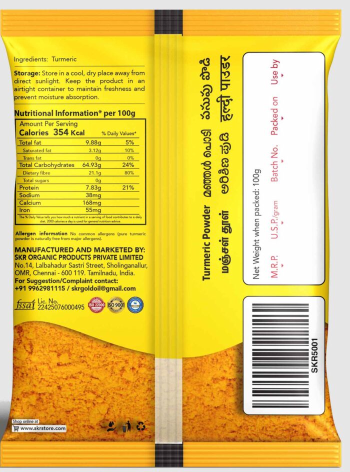 Turmeric Powder 100g - Image 2