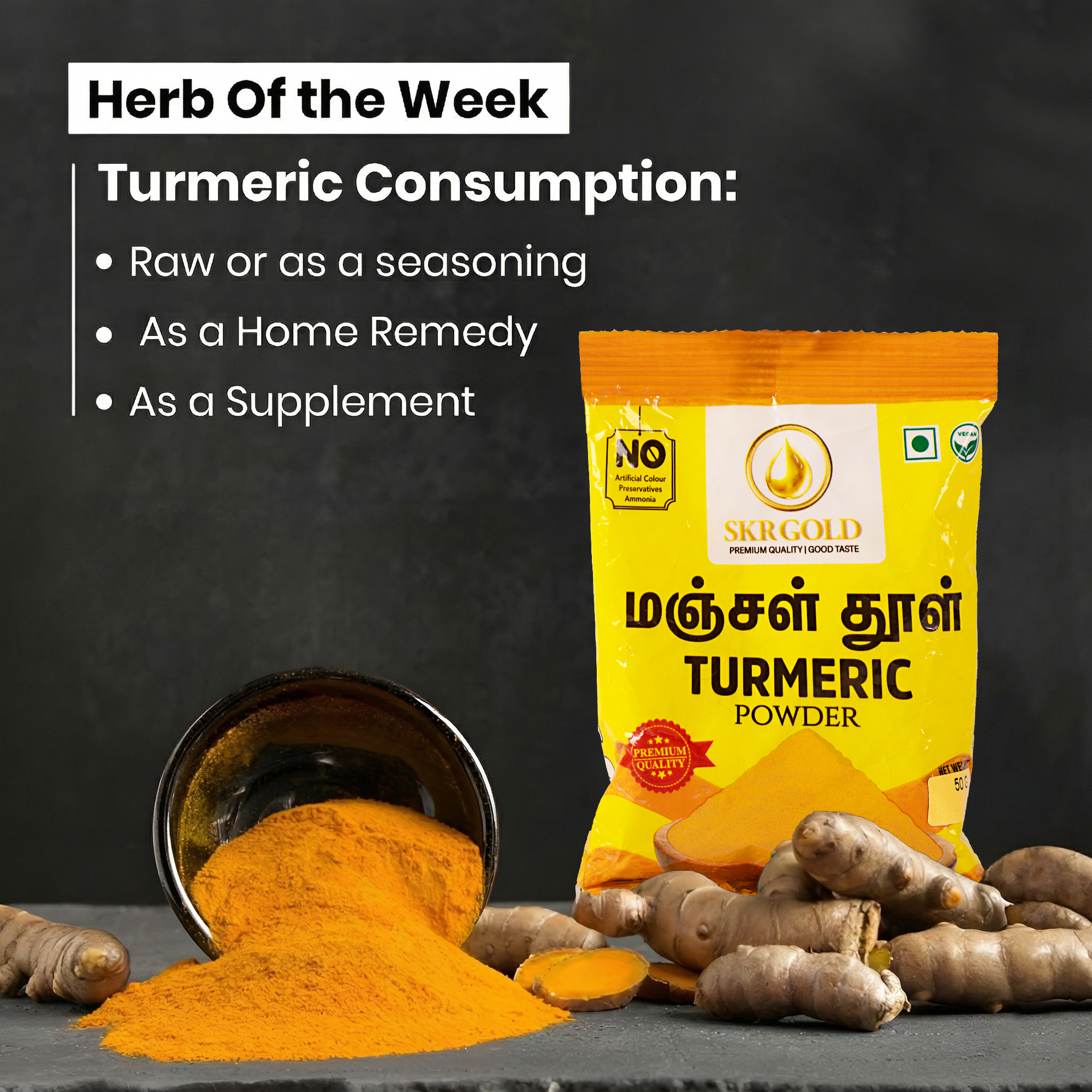 Turmeric Powder 50g - Image 5