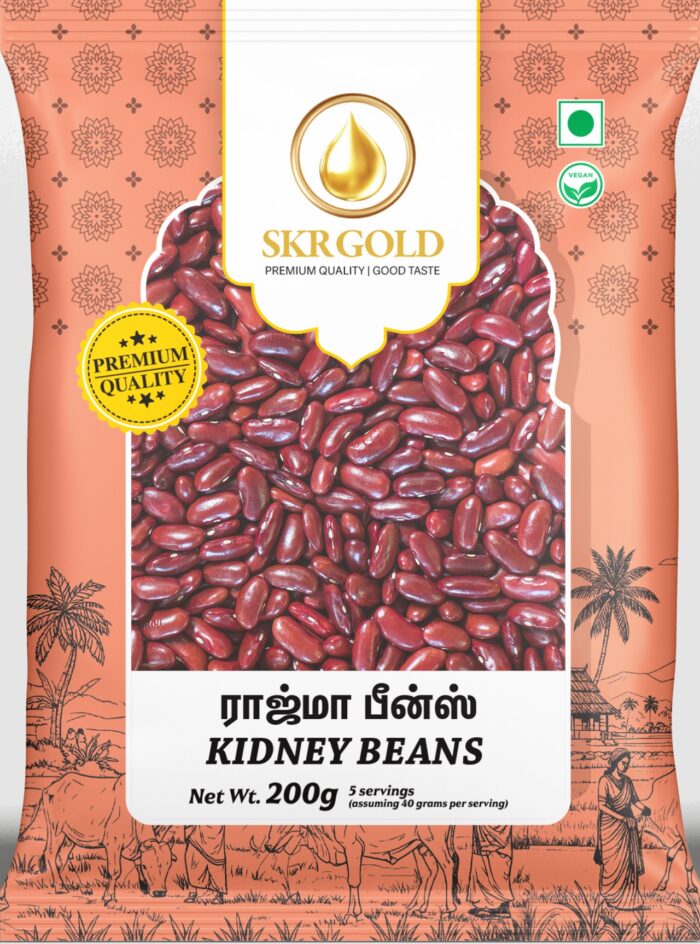 Premium Kidney Beans (Rajma) – High Protein | Fiber-Rich | 200 g Pack - Image 1