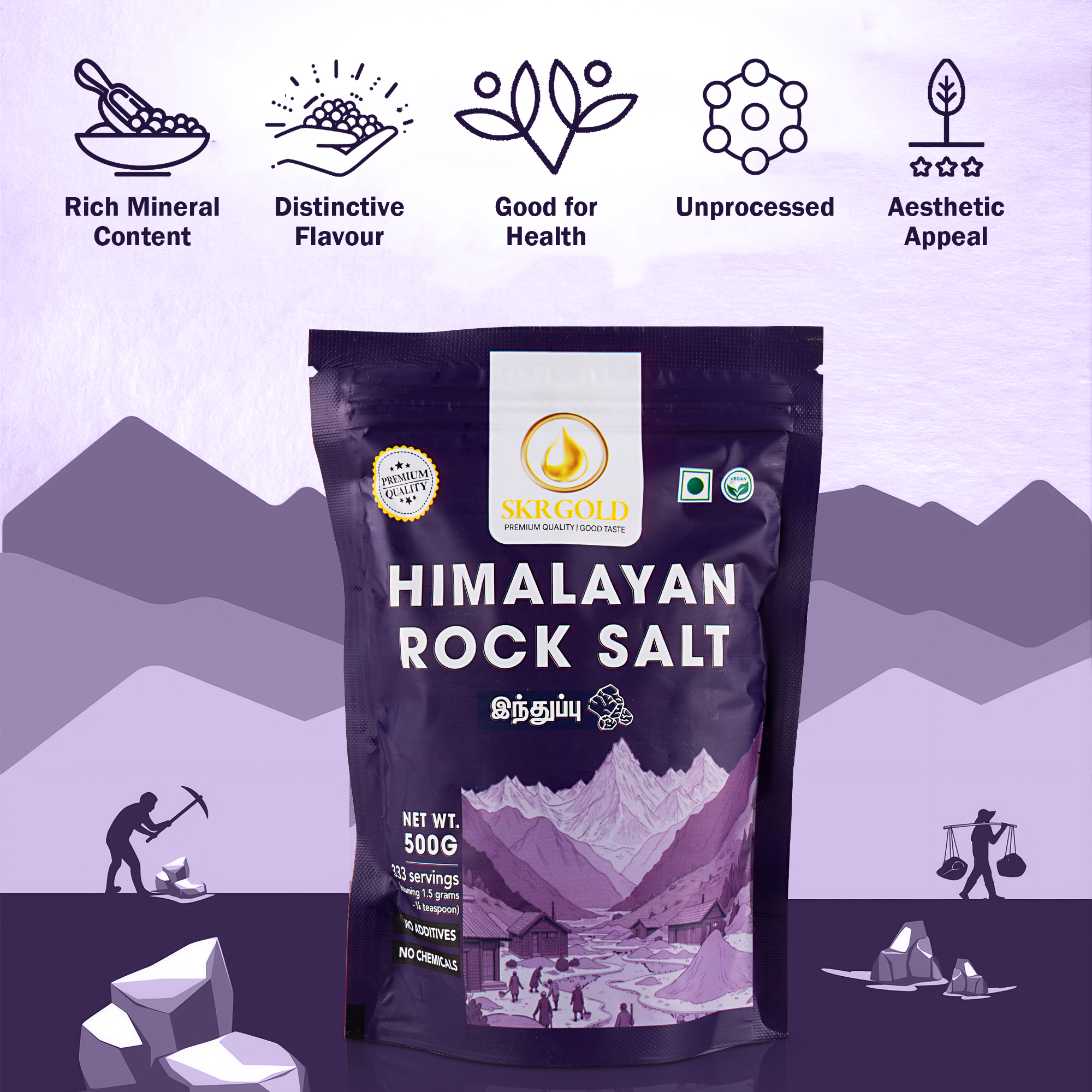 Himalayan Rock Salt – 500g - Image 4