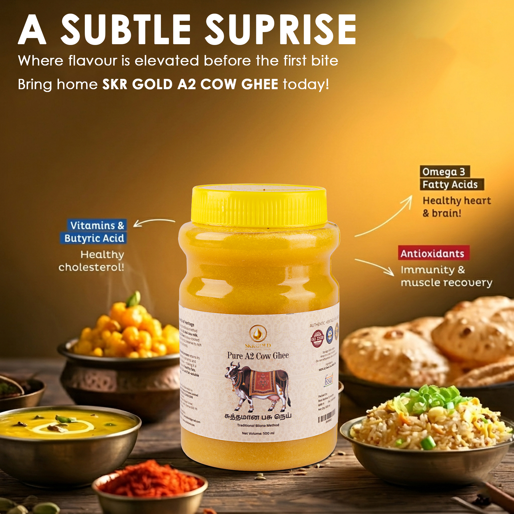 Pure A2 Ghee – 500ml - Image 5