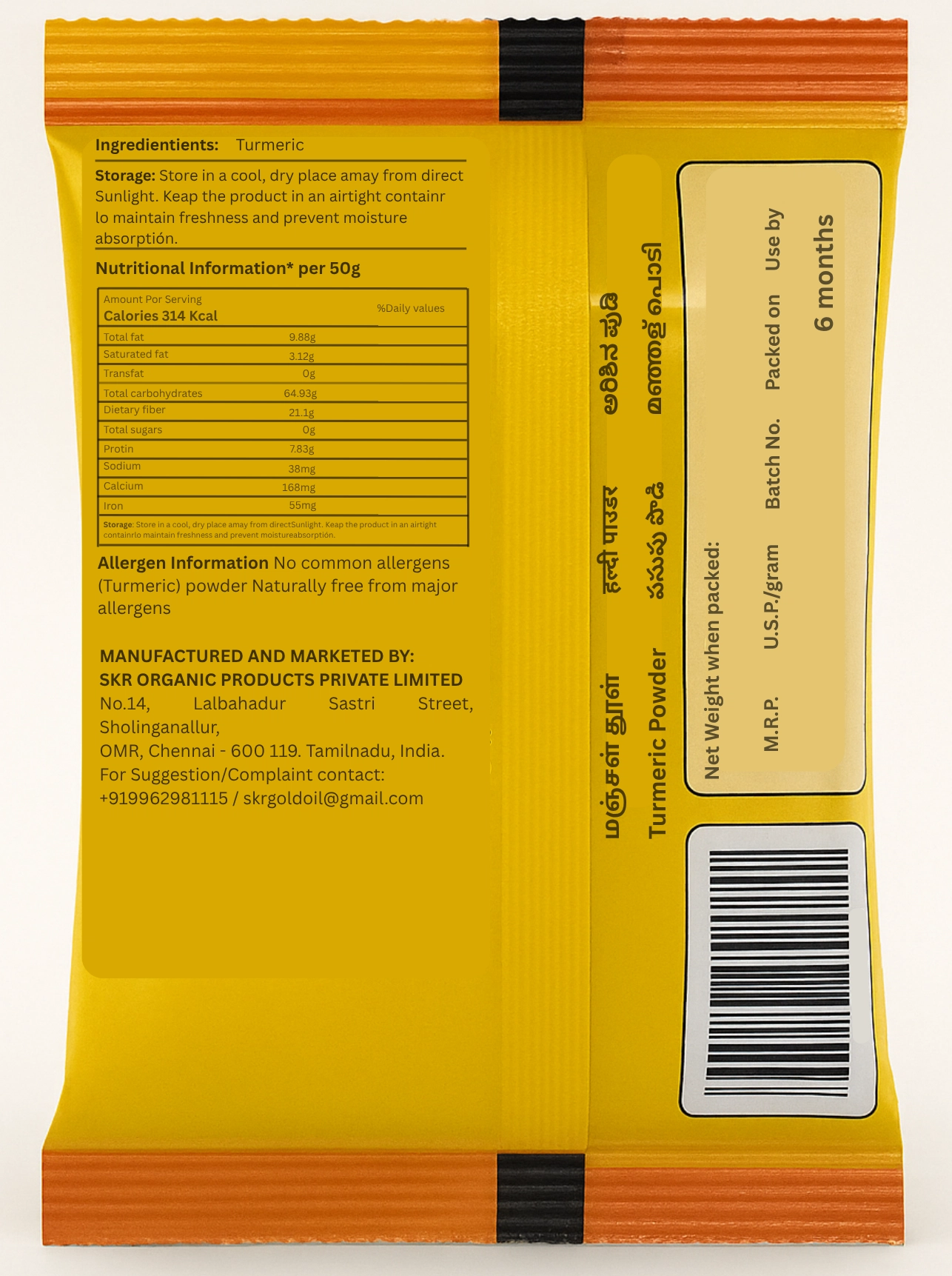 Turmeric Powder 50g - Image 2