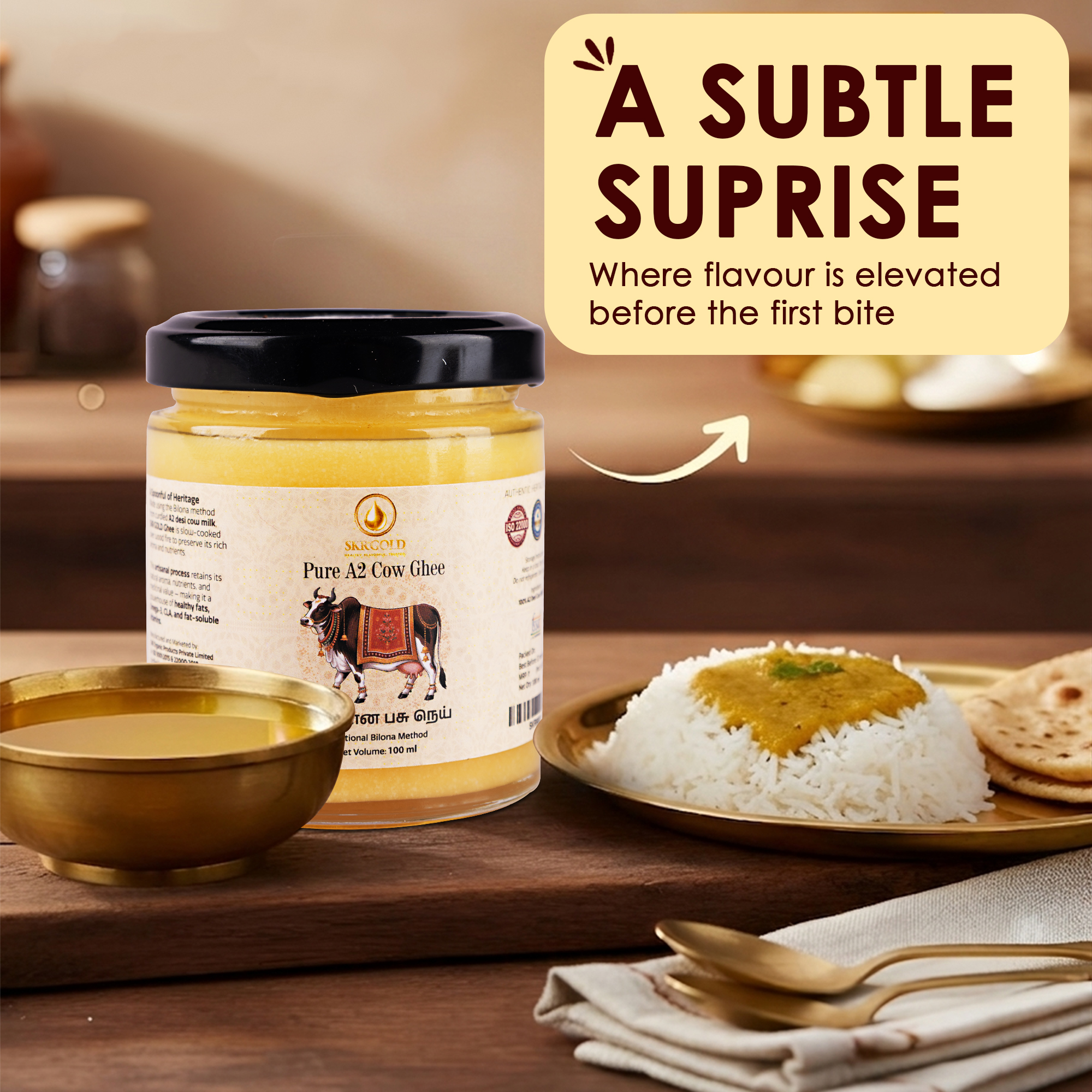 Pure A2 Cow Ghee – 100ml - Image 4