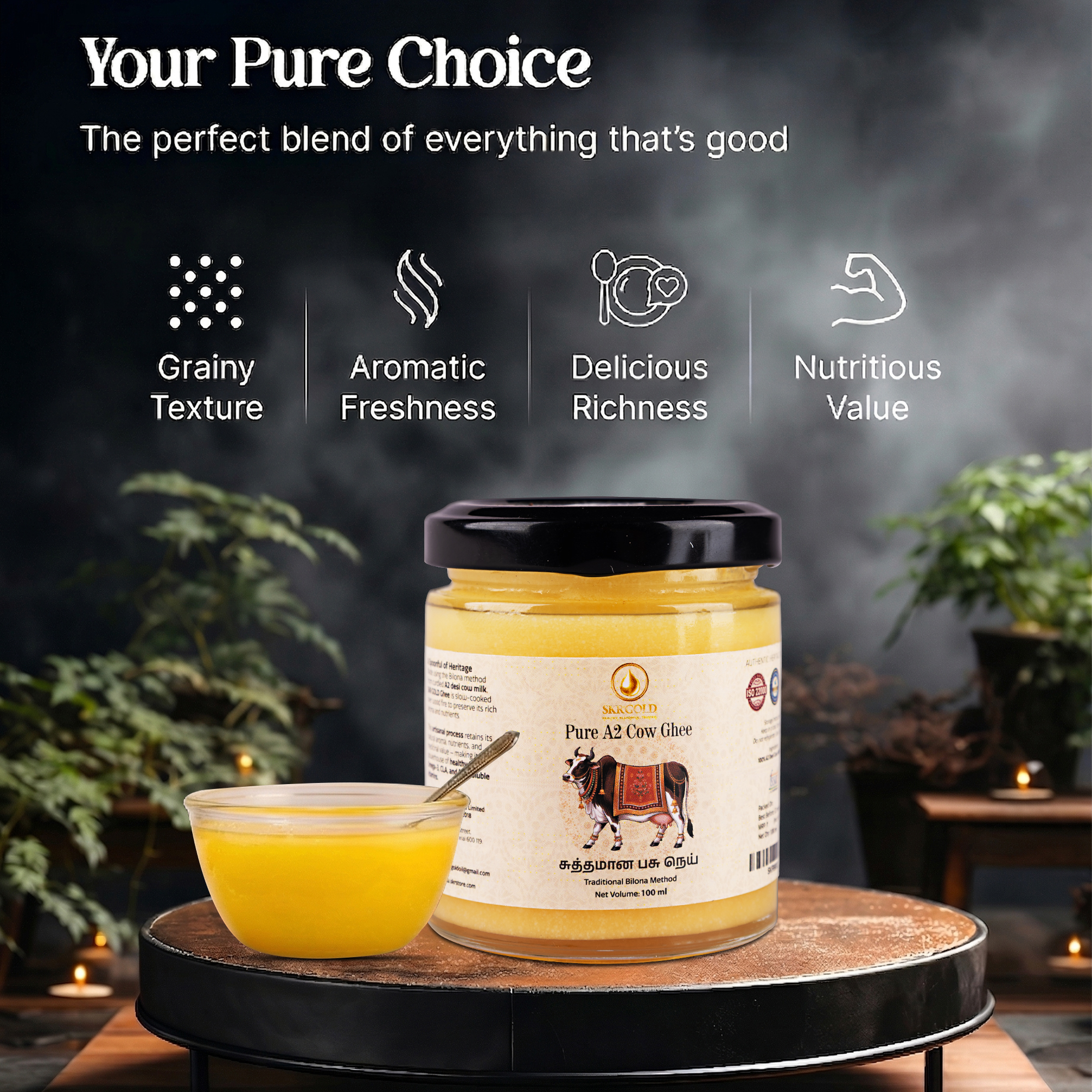 Pure A2 Cow Ghee – 100ml - Image 5