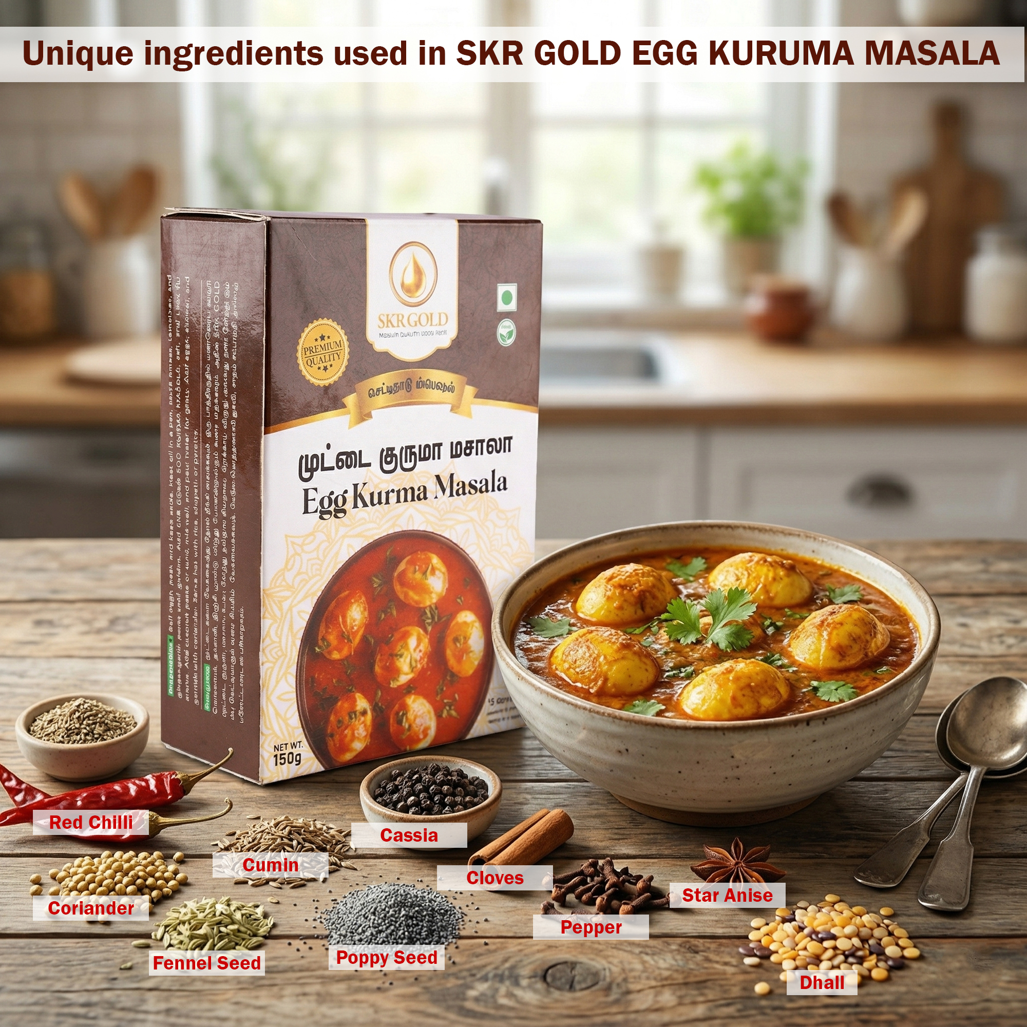 Egg Kurma Masala Powder 150g - Image 5