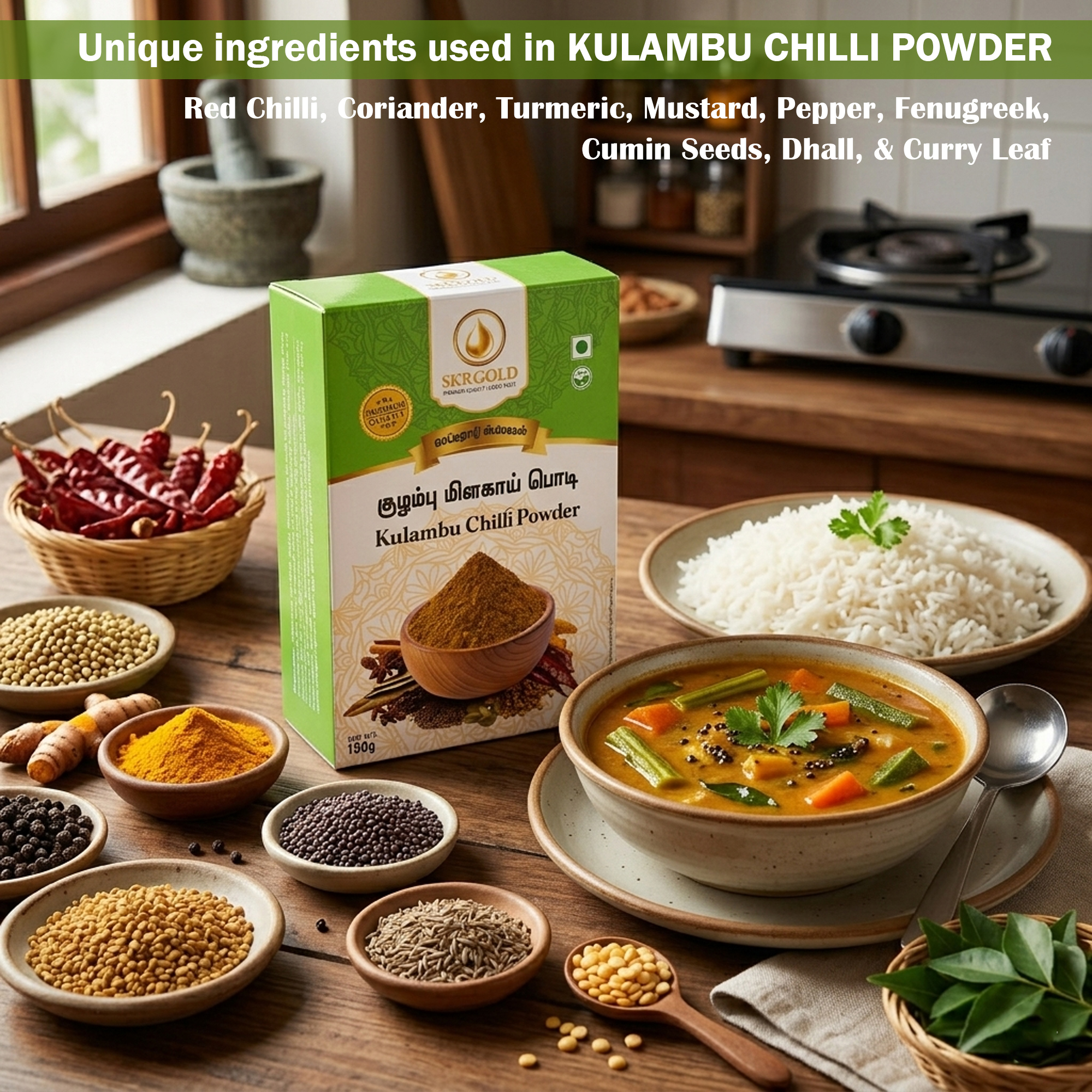 Kulambu Chilli Powder 150g - Image 6