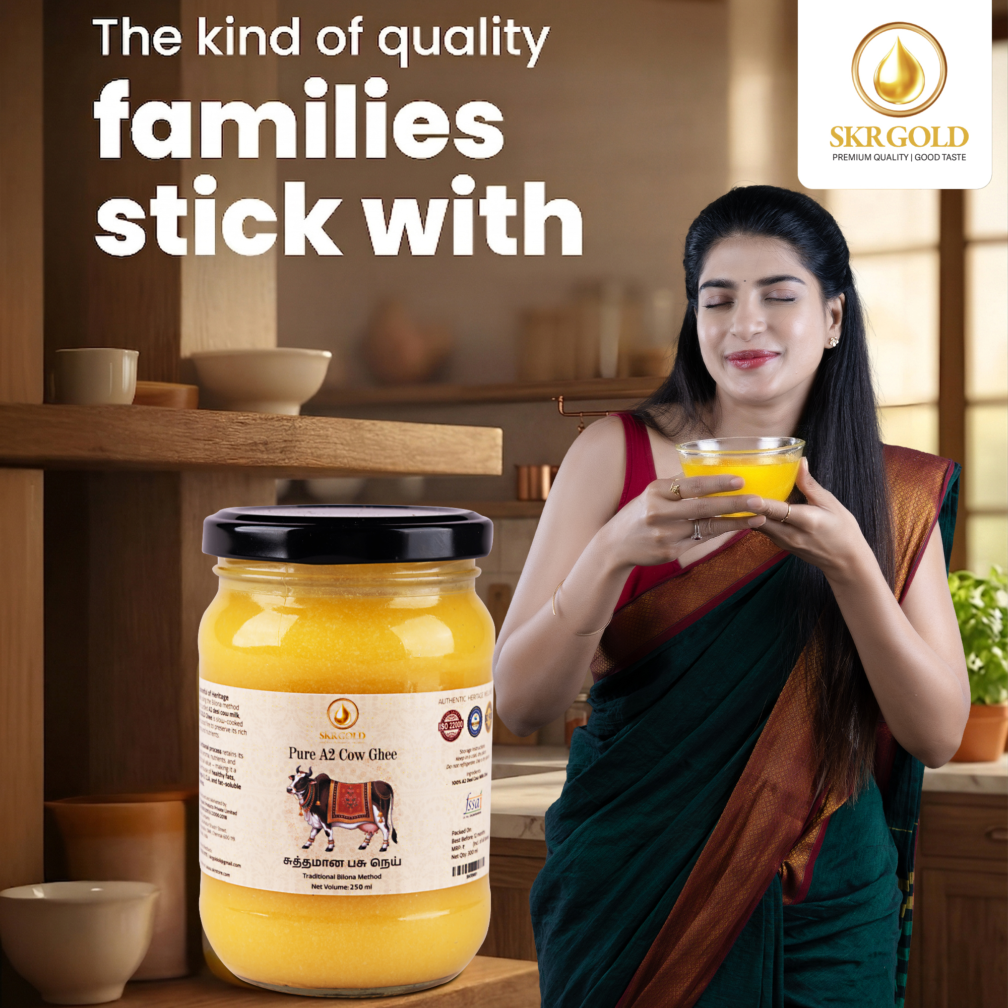 Pure A2 Cow Ghee – 250ml - Image 8